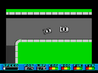 Super Cars screenshot 3 for ZX Spectrum